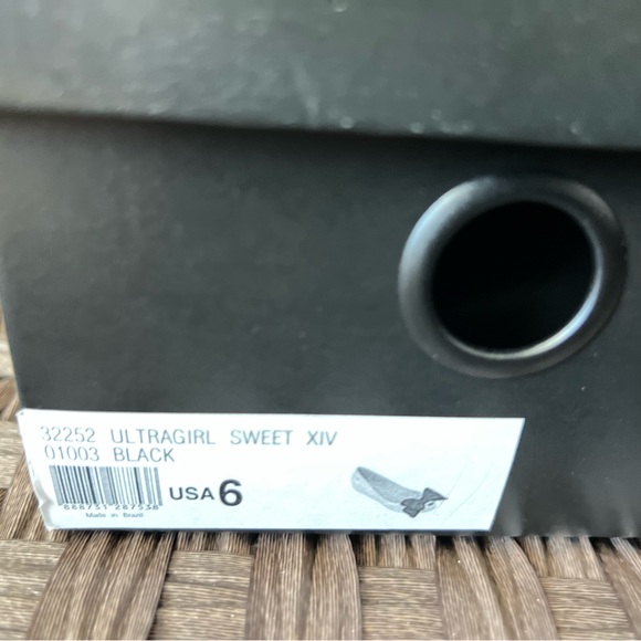 Melissa Ultragirl Black Bow Peep Toe Flats 6 - Picture 5 of 5